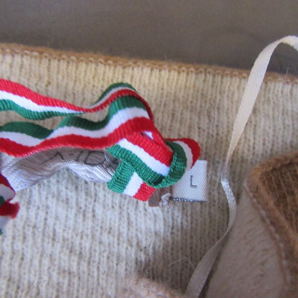 Womens A Ida Made in Italy Wool Blend Sweater Cardigan Sz L - Picture 7 of 8